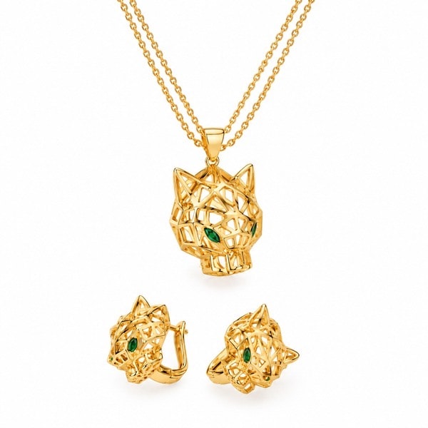 Tiger Set –earrings and necklace🐯✨